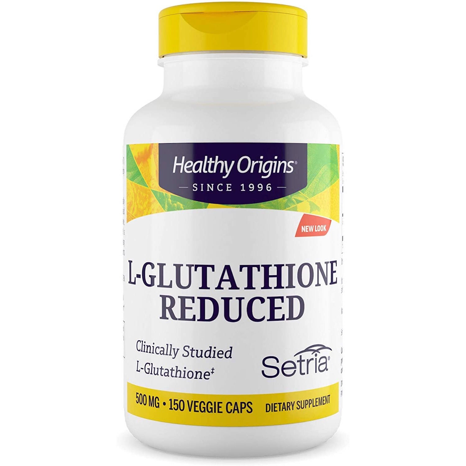 Healthy Origins, L-Glutathione Reduced 500 mg, 60 Capsules UPC 603573413361 | HiLife Vitamins